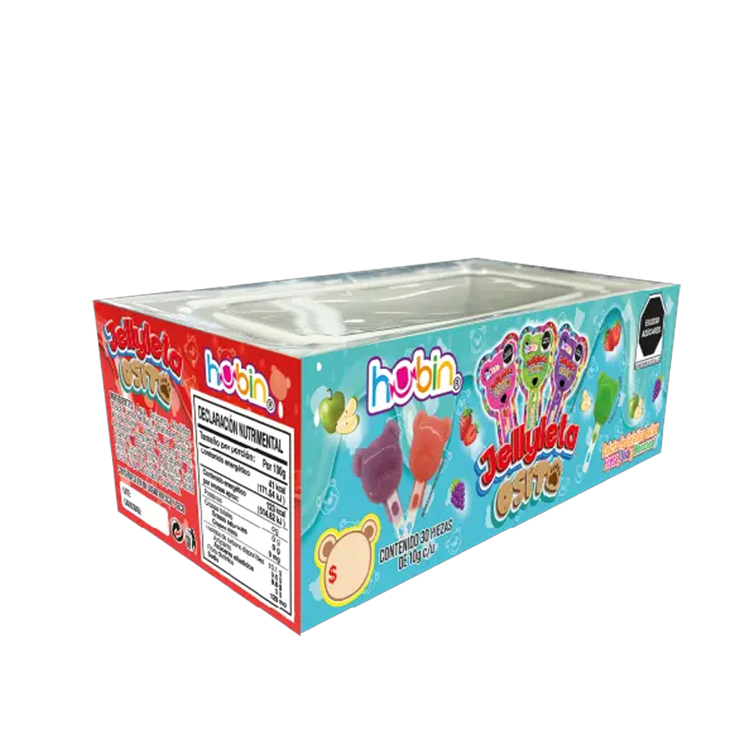 HUBIN JELLYLETA OSITO 1/30pzs (Caja:20disp)
