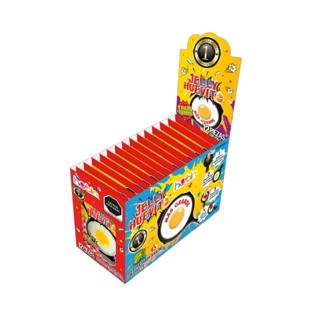 HUBIN JELLY HUEVITO FRITO 1/12pz (Caja:12dsp)
