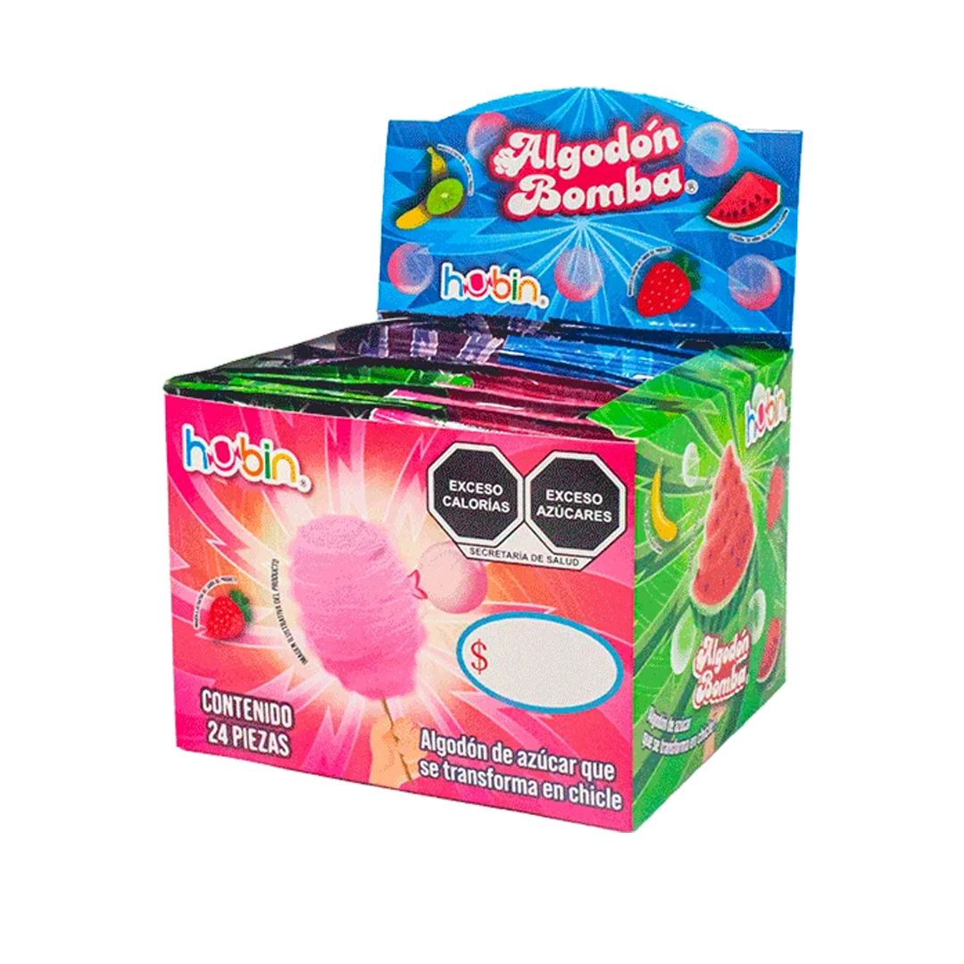 HUBIN ALGODON BOMBA SRD 1/24pzs (Caja:12dsp)