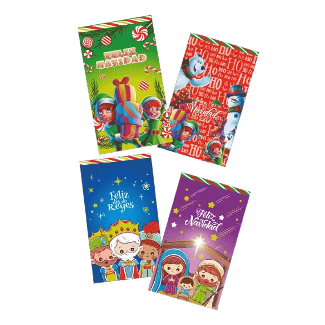 HUBIN BOLSA NAVIDEÑA CH 1/25pz (Caja:100dsp)