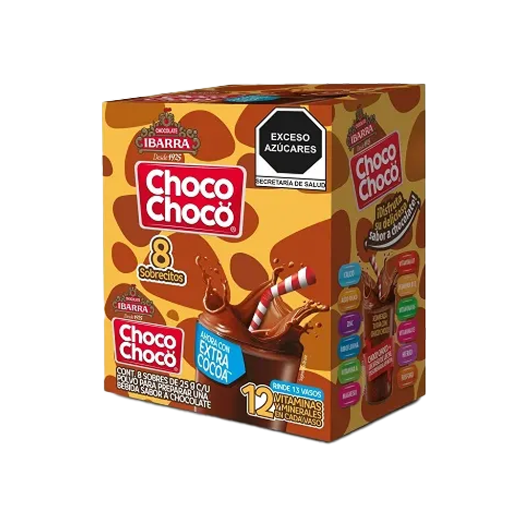 IBARRA CHOCO CHOCO POLVO EXH 1/8/25GR  (CAJA:24 PZAS)