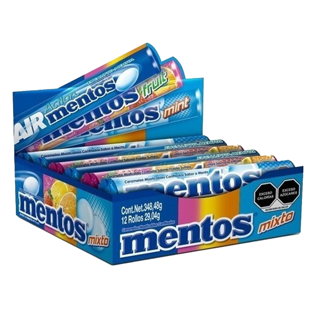 MENTOS ROLL MIXTO 1/12pz (Caja:8dsp)