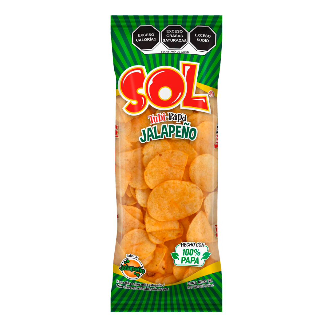 SOL TUBIPAPA JALAPEÑO 1/70grs (Caja:45pzs)