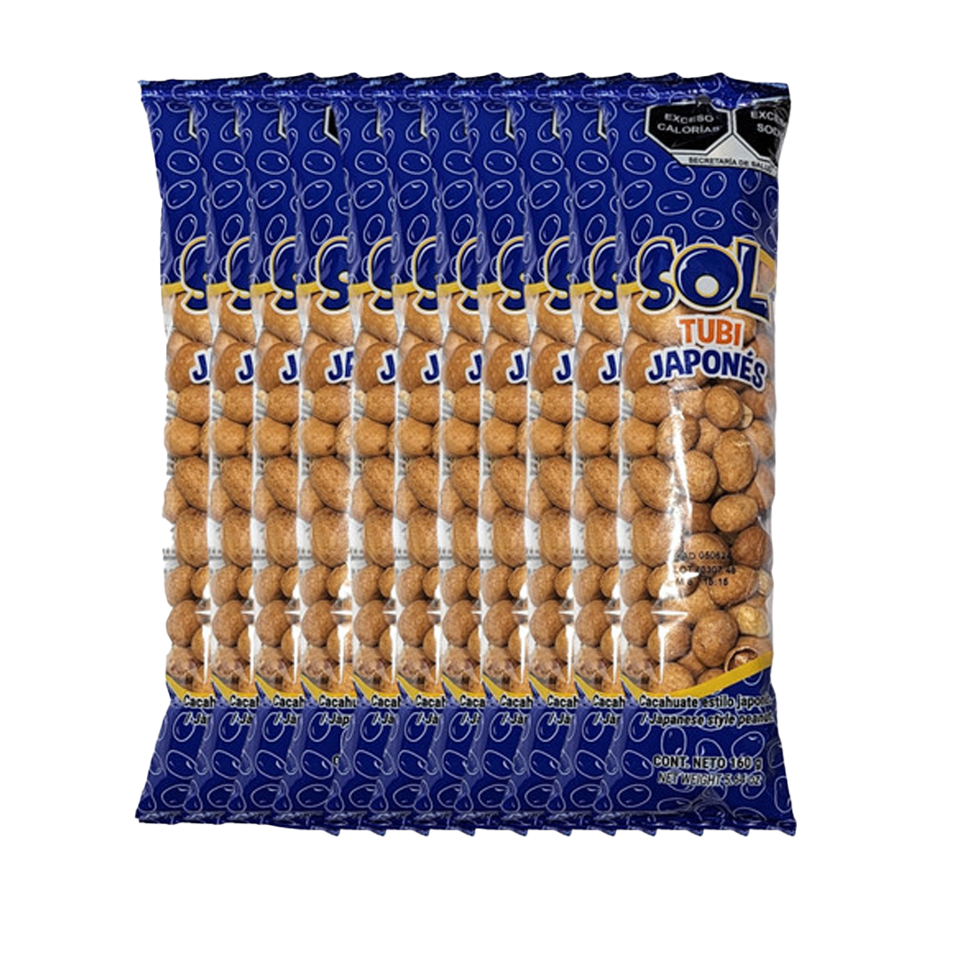SOL TUBIJAPONES 160Grs. 1/10pzs (Caja: 10Paq.)