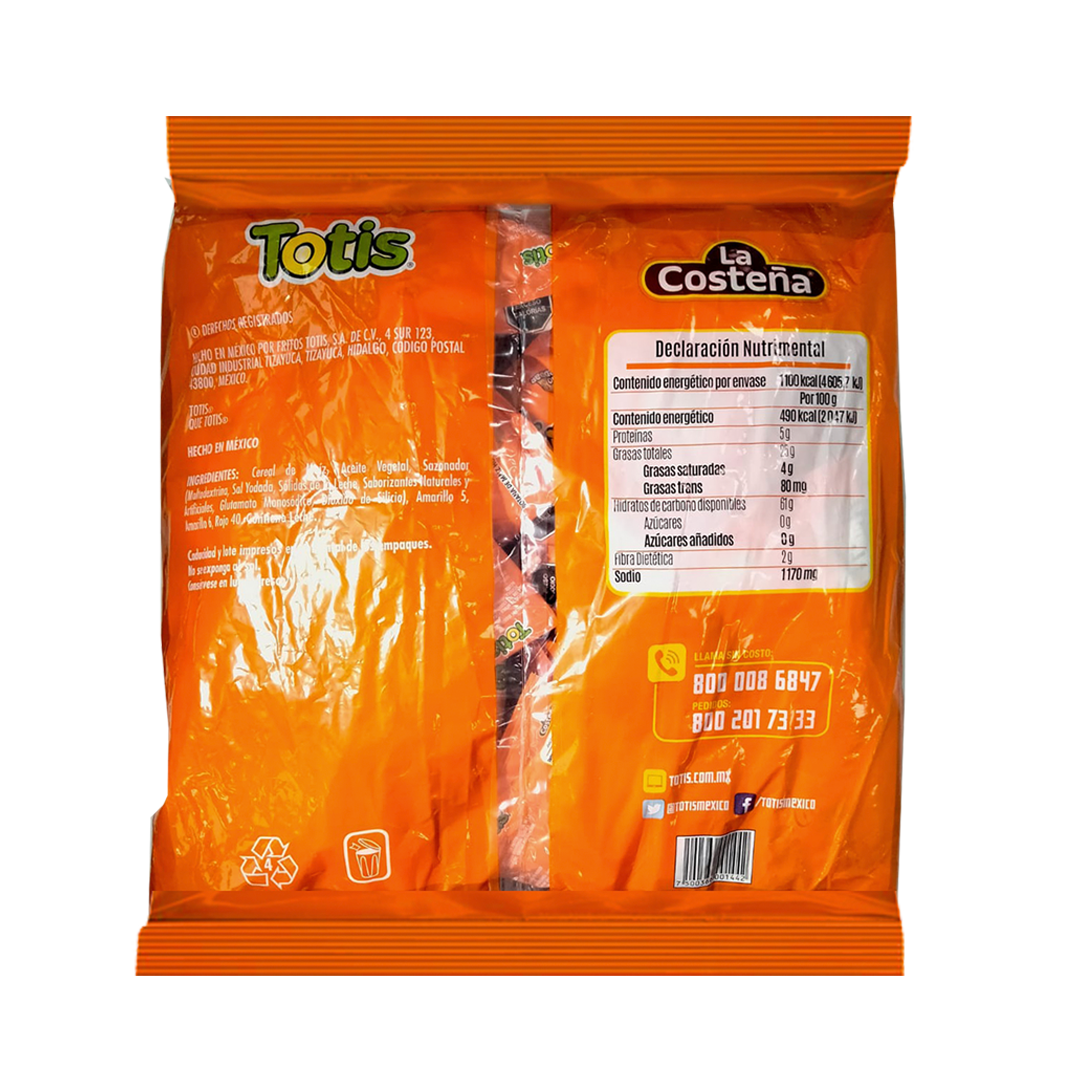 TOTIS QUESO CHEDAR 10/25 9GR