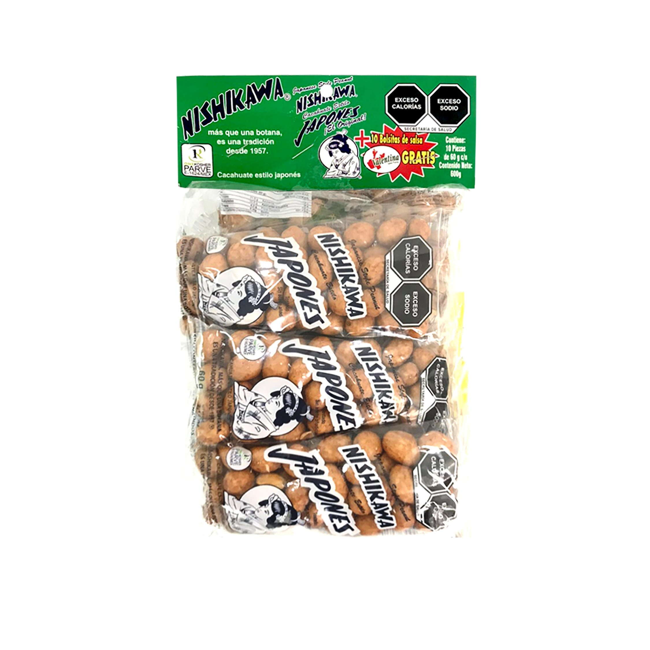 NISHIKAWA JAPONES 60gr 1/10pzs (Caja:15dsp)