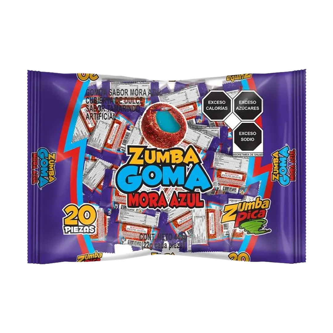 ZUMBA GOMA MORA 1/20pz (Caja:20dsp)