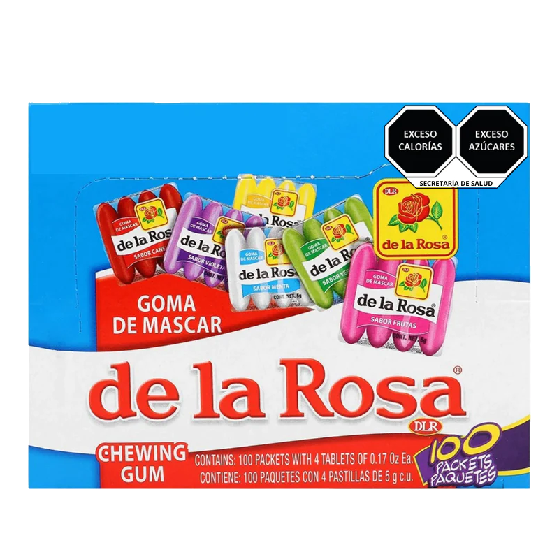 DLR CHICLE 4 PASTILLAS 1/100pz (Caja:24dsp)