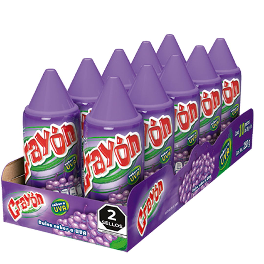 HSY CRAYON DE UVA 1/10pz (Caja:12dsp)