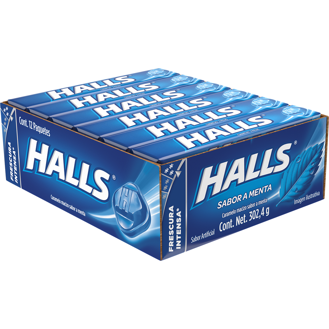 MOZ HALLS MENTA 1/12pz (Caja:30dsp)