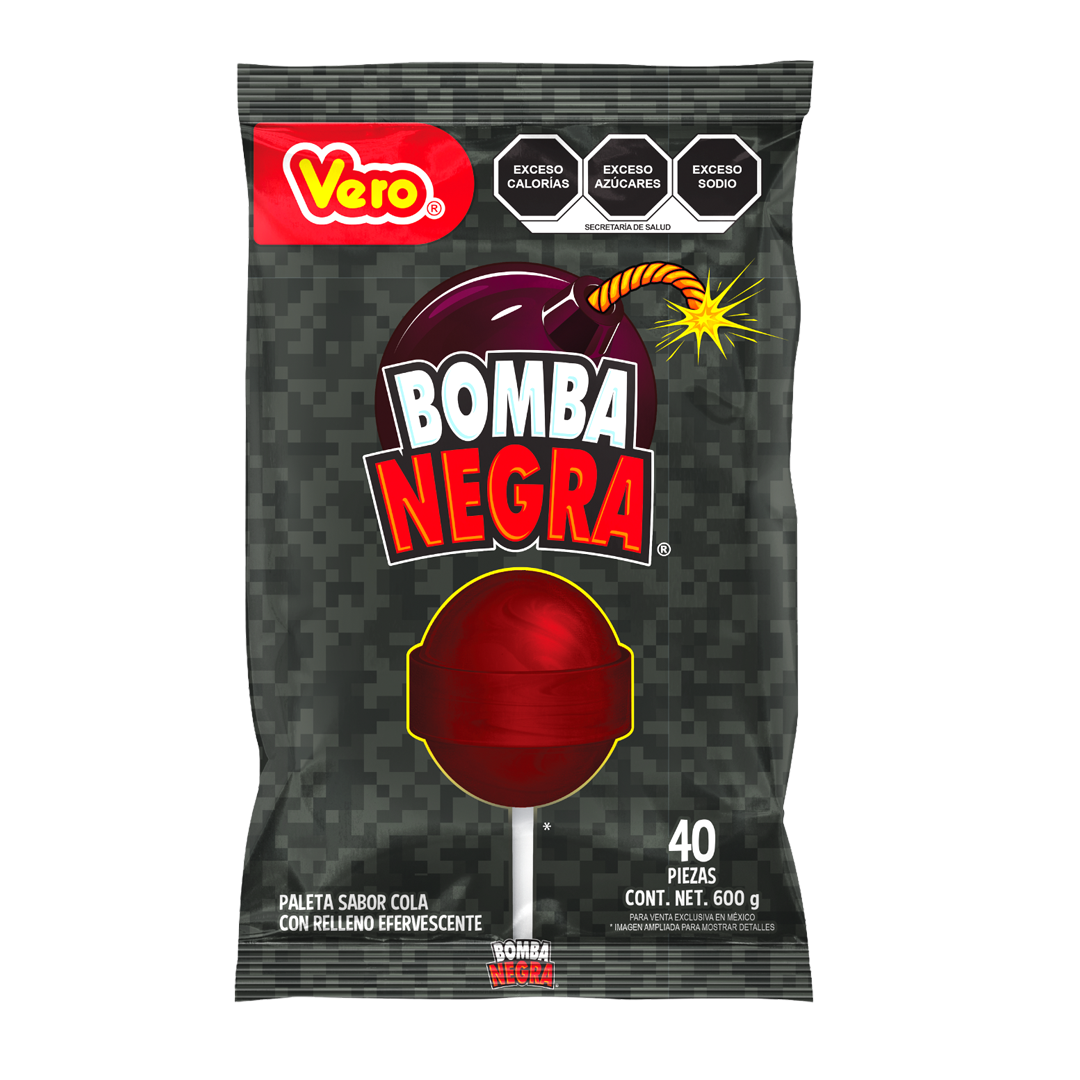 VERO PAL.BOMBA NEGRA 1/40pzs (Caja:24bls)
