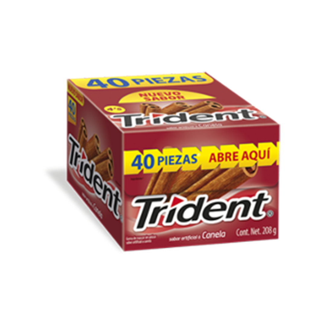 MOZ TRIDENT CANELA 4'S 1/40pzs (Caja:40dsp)
