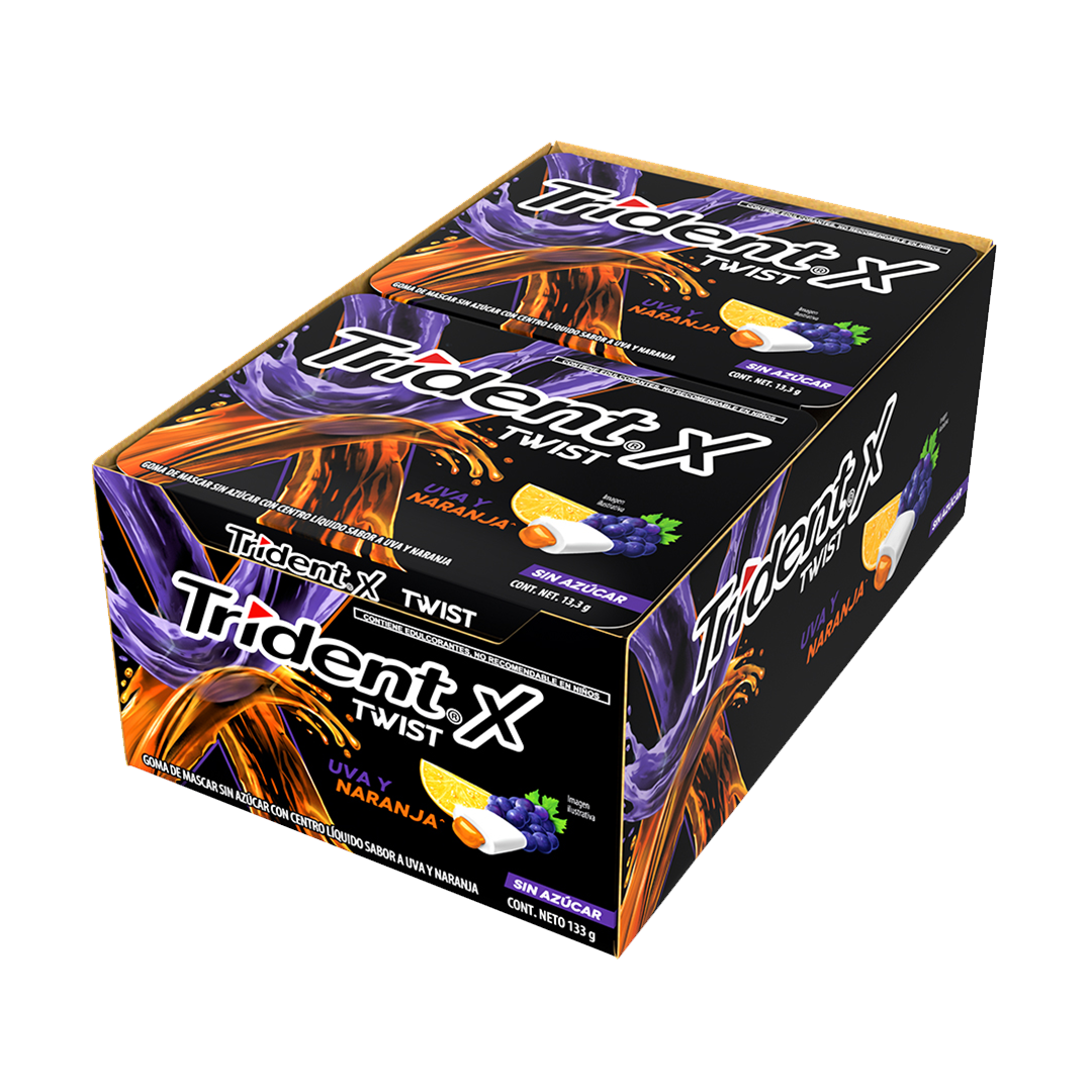 MONDELEZ TRIDENT SPLASH TWIST UVA/NJA 1/10pzs (Caja: 24dsp)