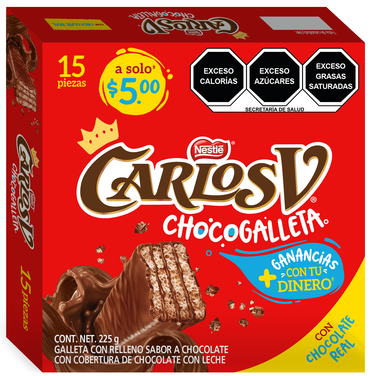 NESTLE CARLOS V CHOCGALLE 1/15pz (Caja:8dsp)
