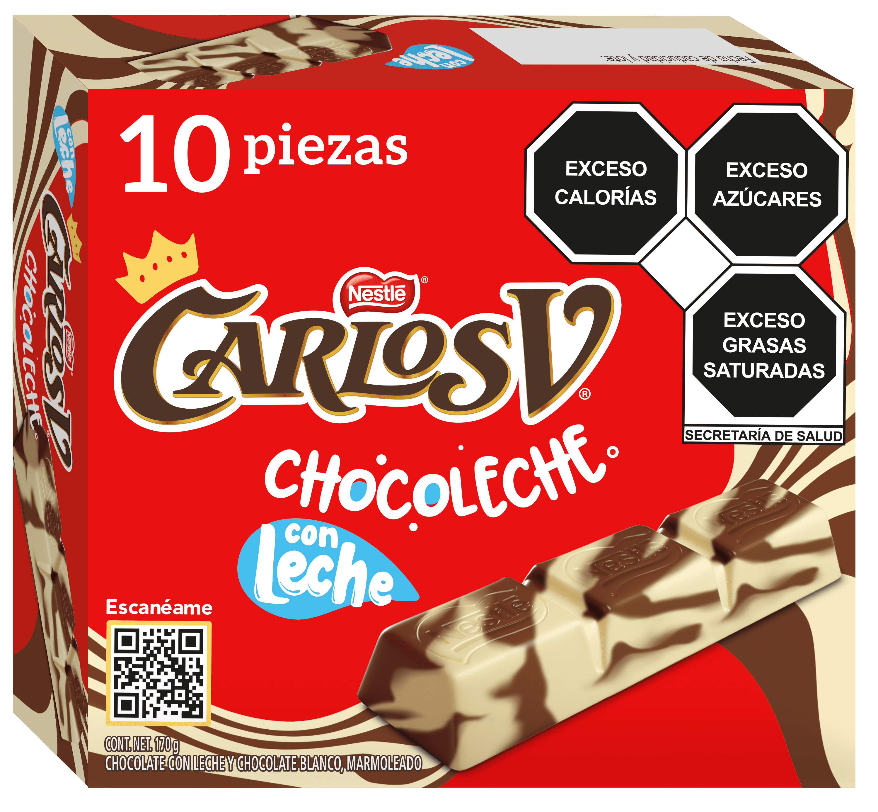 NESTLE CARLOS V CHOCLECHE 1/10pz (Caja:8dsp)