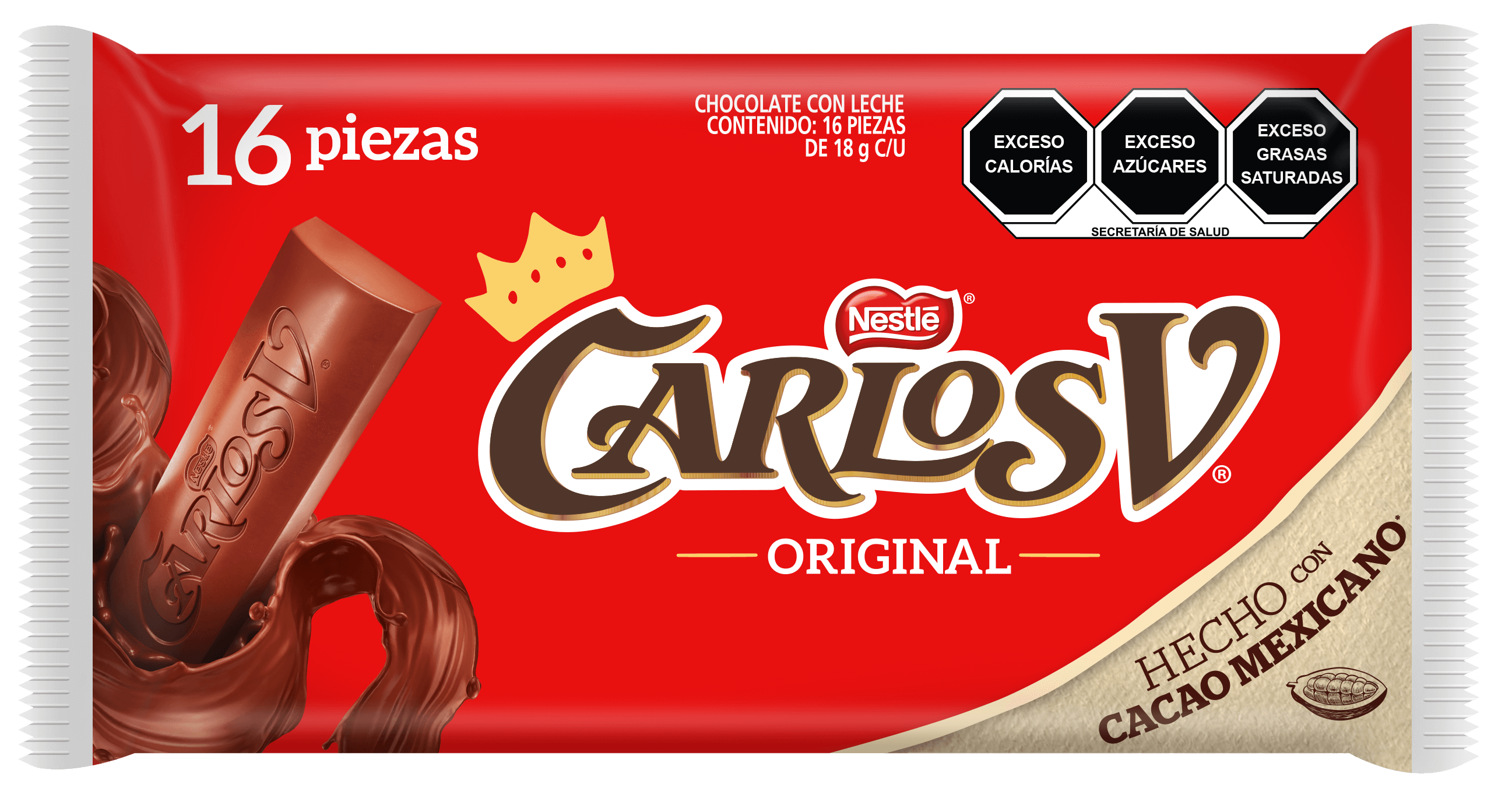NESTLE CARLOS V SUIZO 1/16pz (Caja:28dsp)
