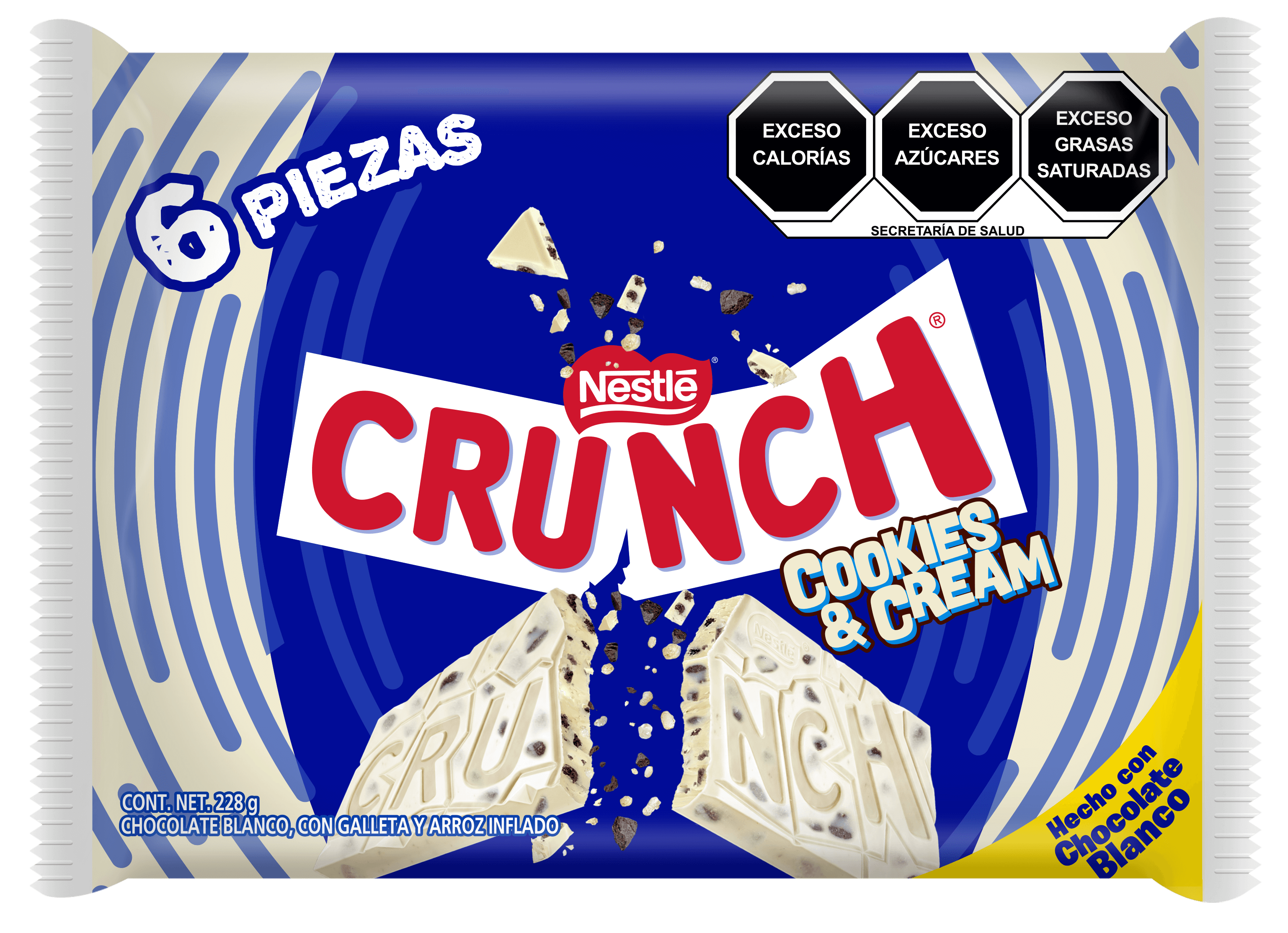 NESTLE CRUNCH C&C 6PACK 1/6pz (Caja:12dsp)