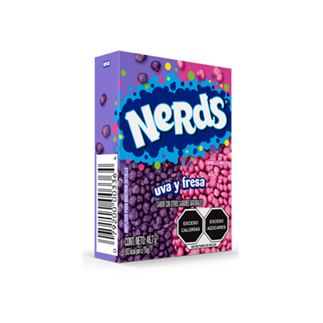 Caramelo ácido Nerds Uva y Fresa 46 gramos