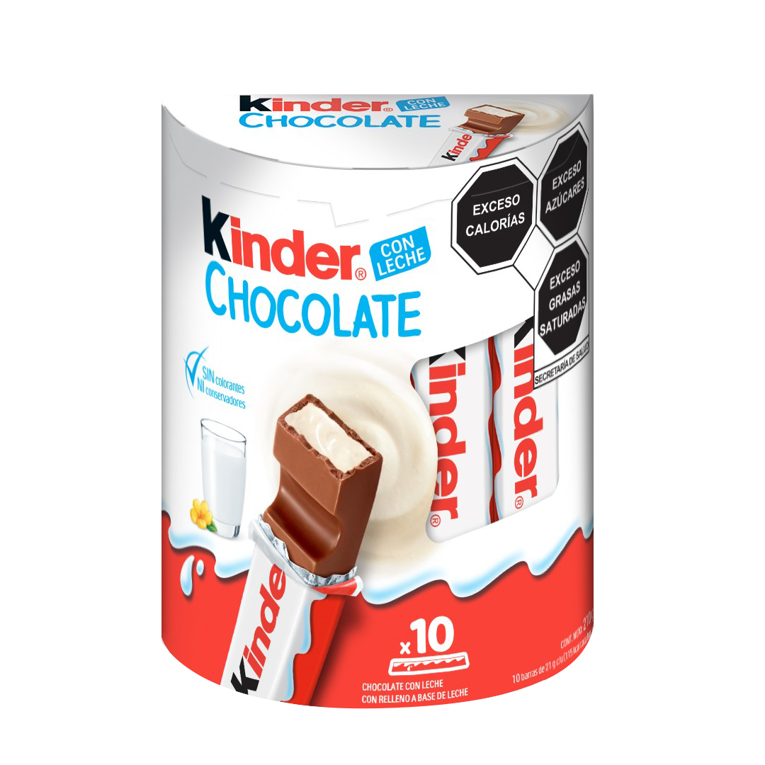 Chocolate Kinder Maxi 10 piezas – Dulcerías Balu