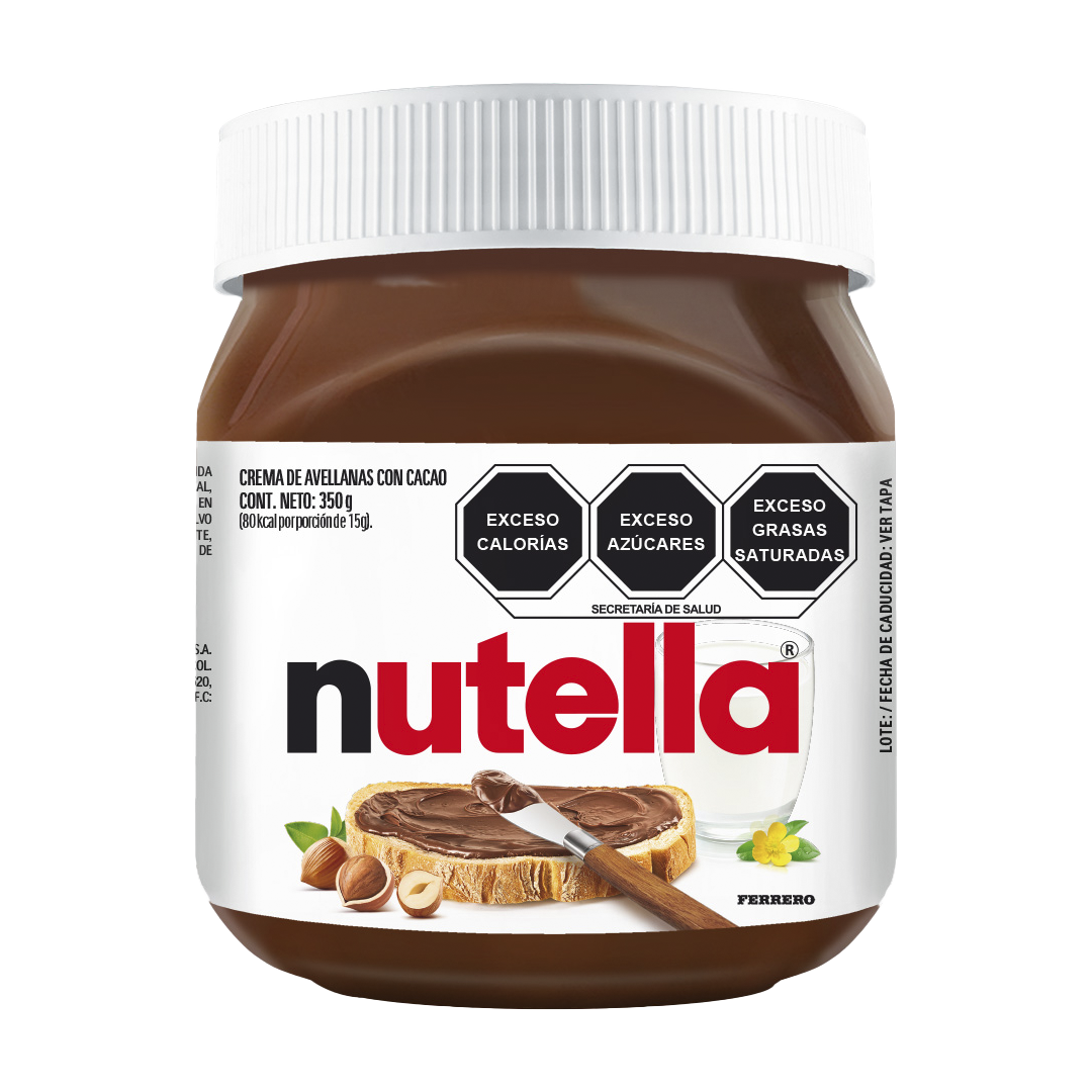 FERRERO NUTELLA 1/350gr (Caja: 15dsp)