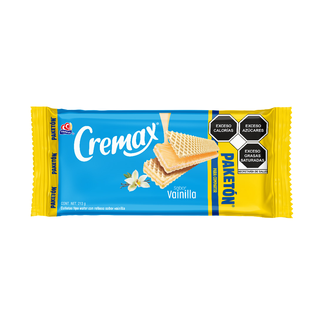 GAMESA CREMAX PAK VAINILLA 1/213gr (Caja:8pz)