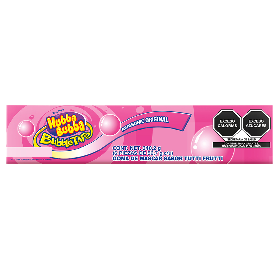 LUCAS CHICLE HUBBA TUTIFRUTTI 1/6pzs (Caja:12dsp)