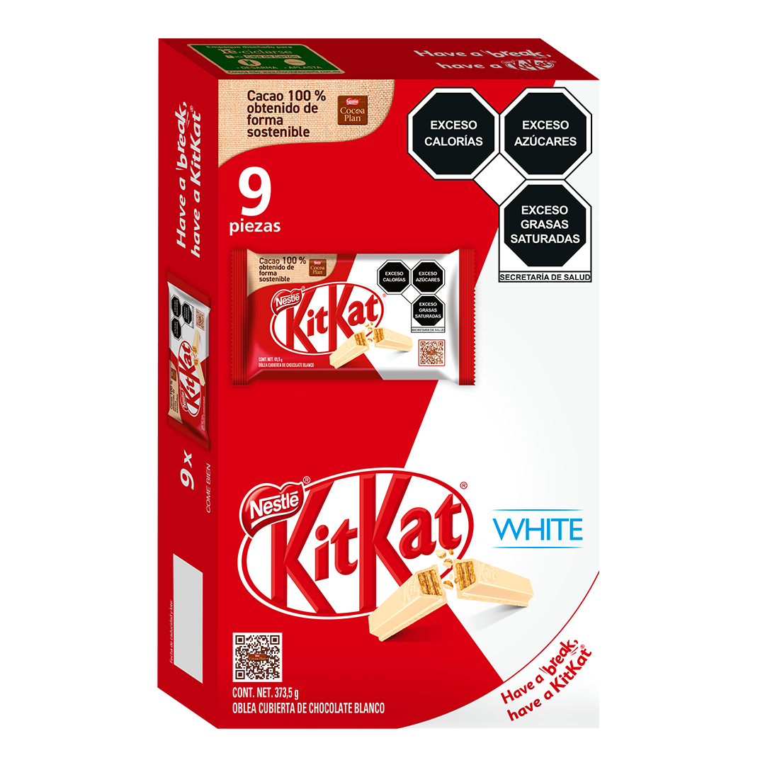 NESTLE KIT KAT WHITE 41.5gr 1/9pz (Caja:20dsp)