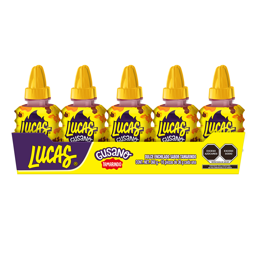 LUCAS GUSANO TAMARINDO 1/10pzs (Caja:30dsp)