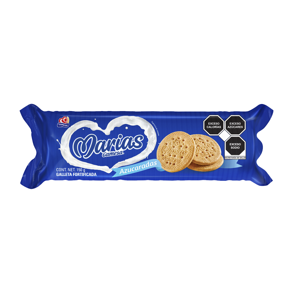 GAMESA MARIAS AZUCARADAS 4/150gr (Caja:3paq)
