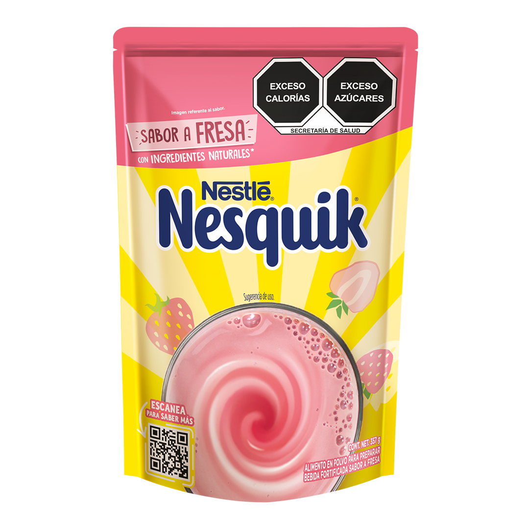 NESTLE NESQUIK POLVO FRESA BL 1/357GRS (Caja: 12pzas)
