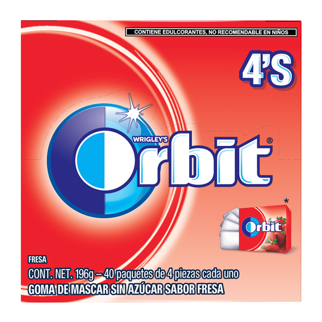 LUCAS ORBIT 4P FRESA 1/40pzs (Caja:12dsp)