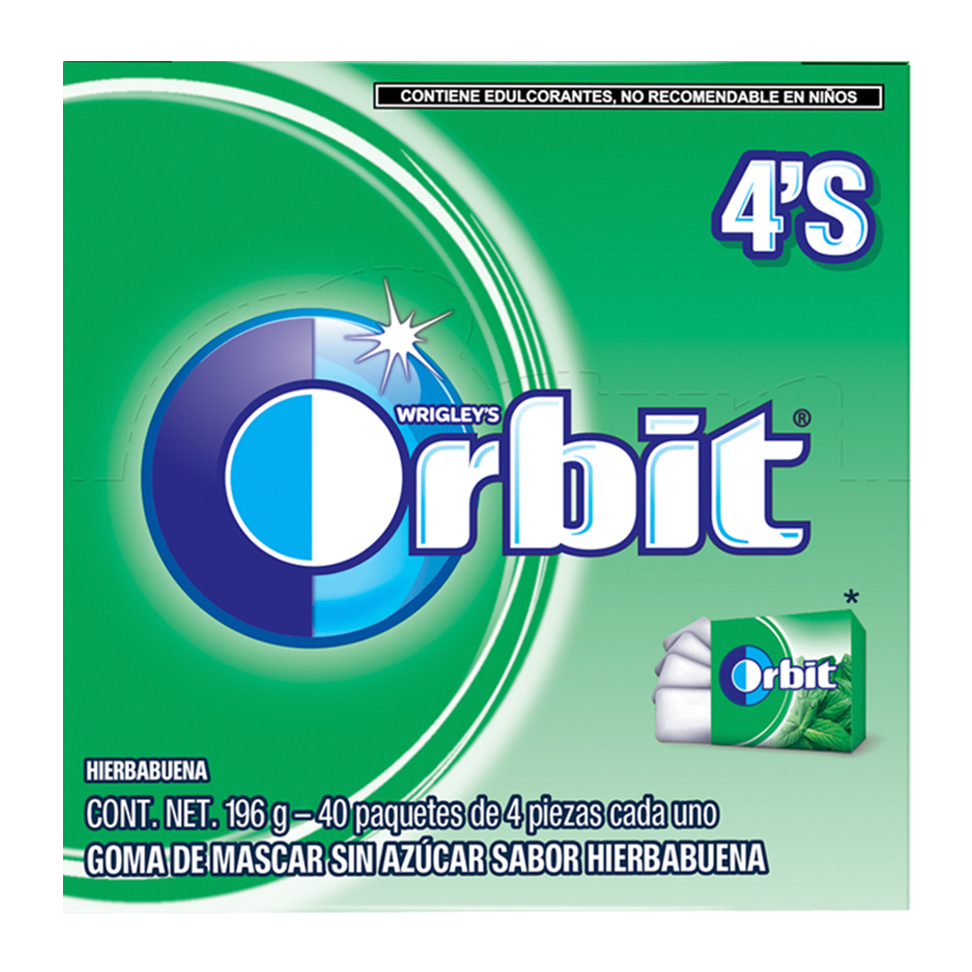 LUCAS ORBIT 4P YERBABUENA 1/40pzs (Caja:12dsp)