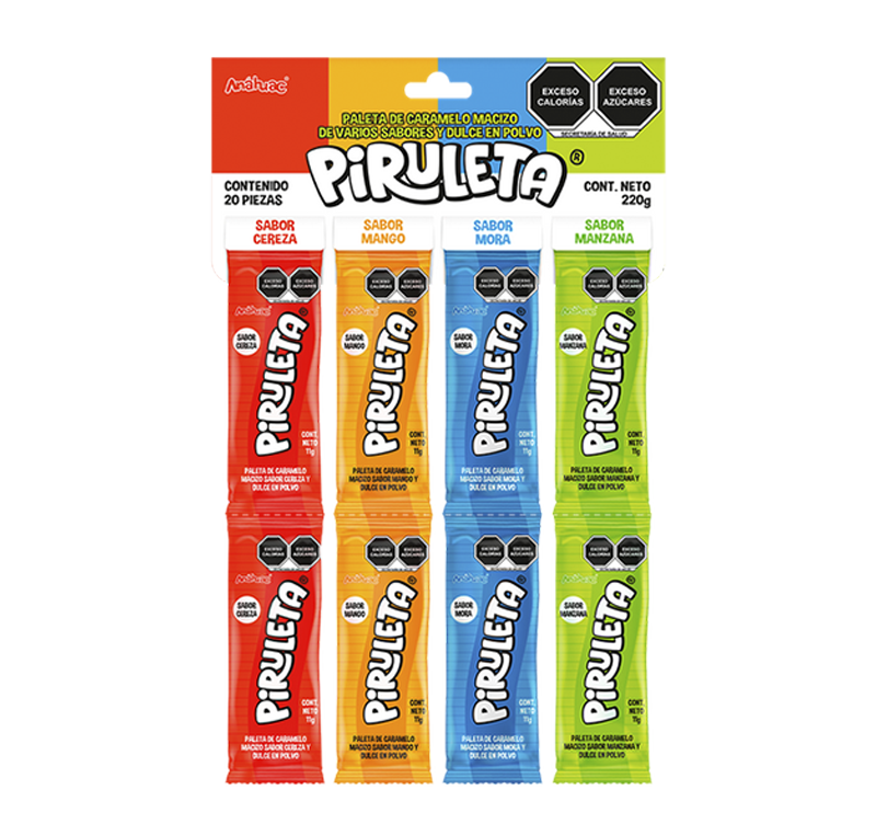 ANAHUAC PIRULETA SOLAPA 1/20pzs (Caja: 36dsp)