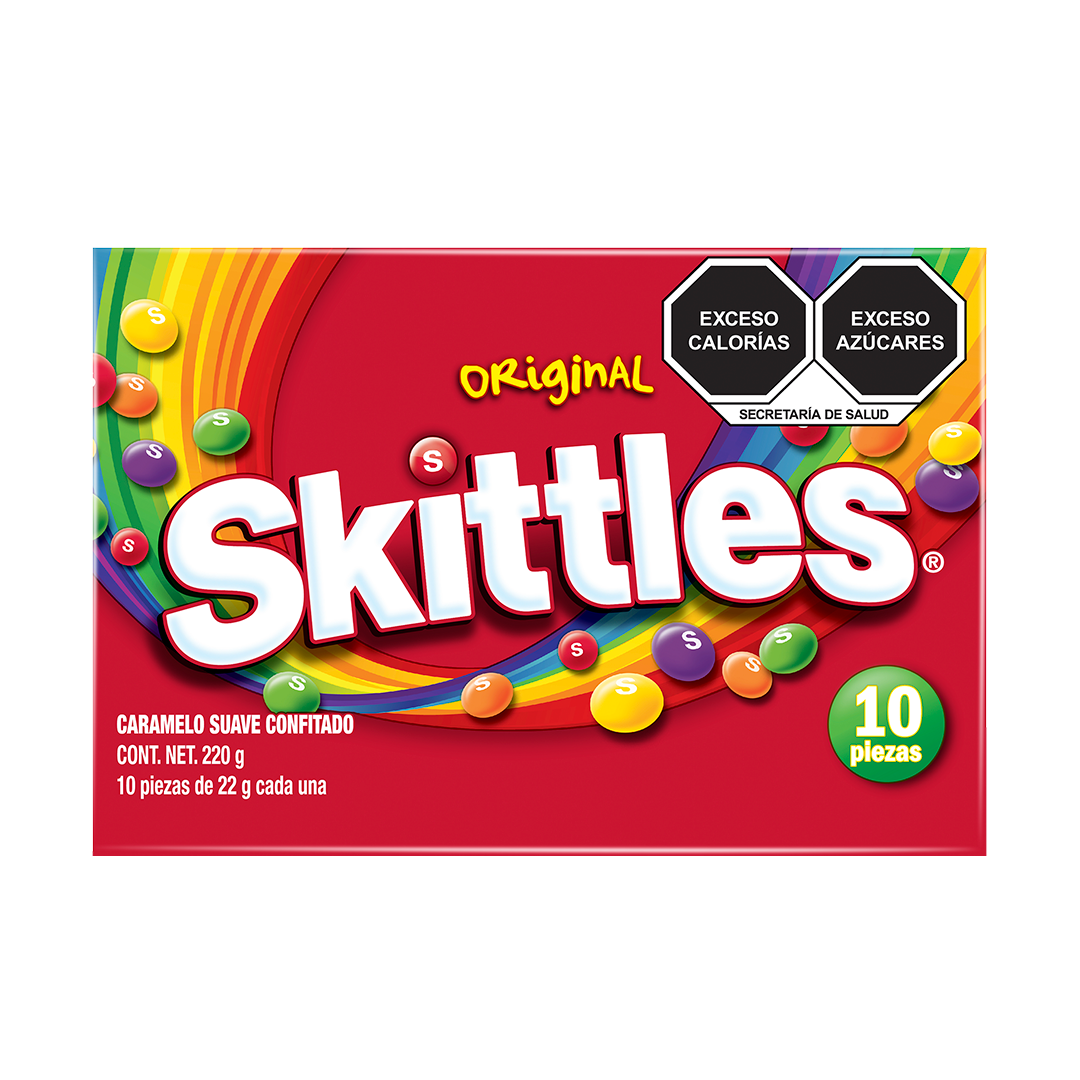 LUCAS SKITTLES ORIGINAL 22gr 1/10pzs (Caja:24dsp)
