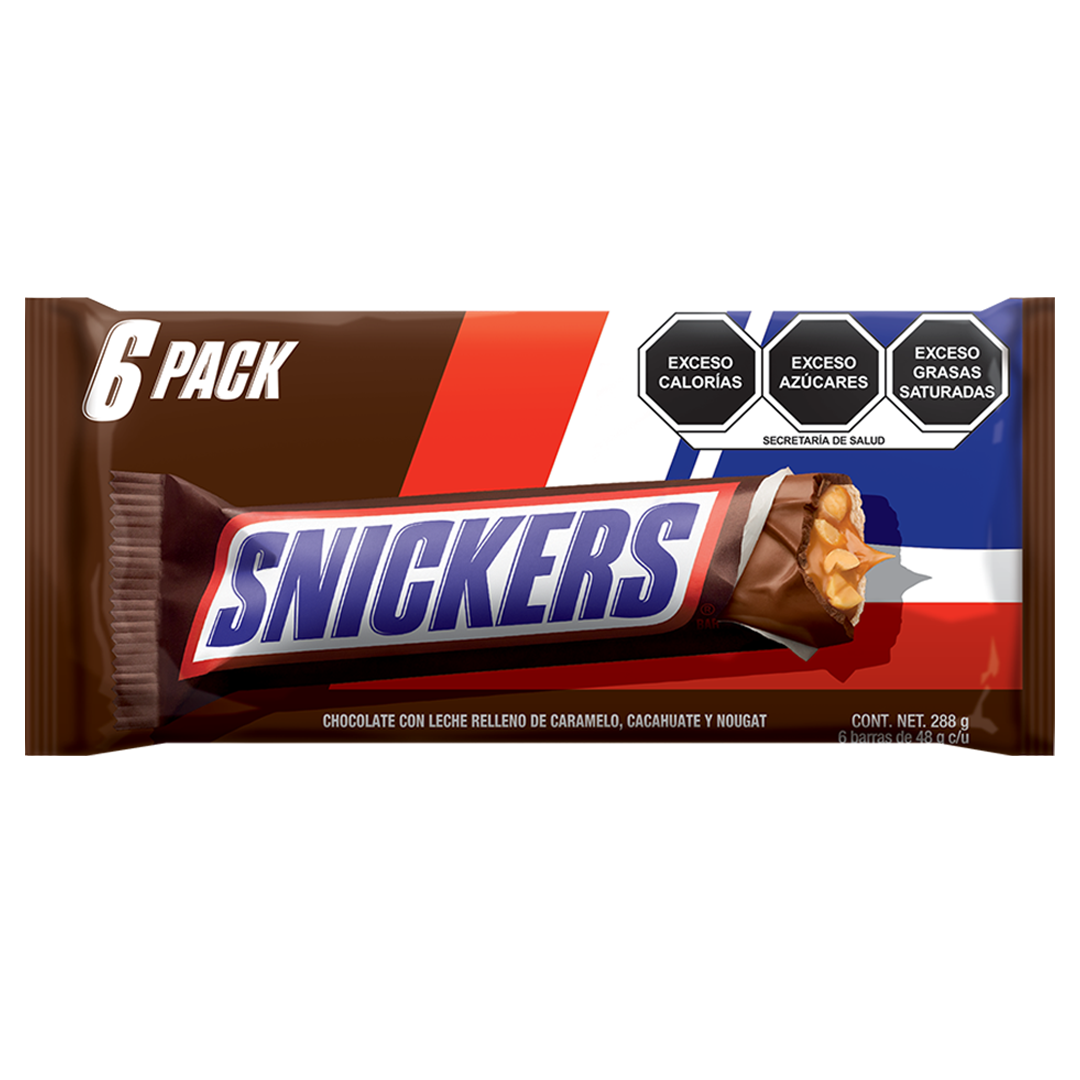 EFFEM SNIKERS SIX PACK 1/6pzs (Caja:32dsp)