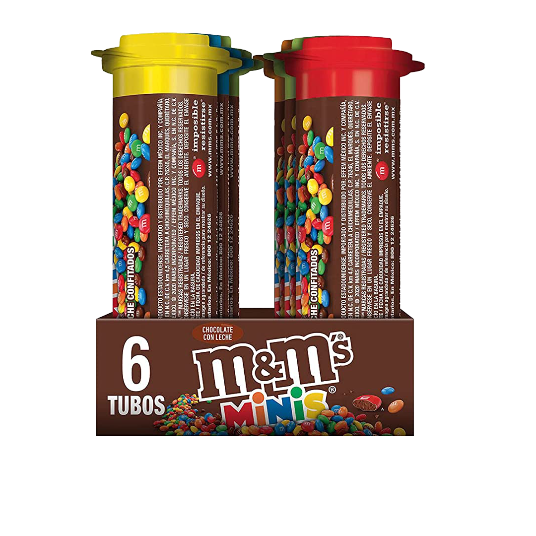EFFEM M&M´S TUBO 30grs 1/6pzs (Caja:24dsp)