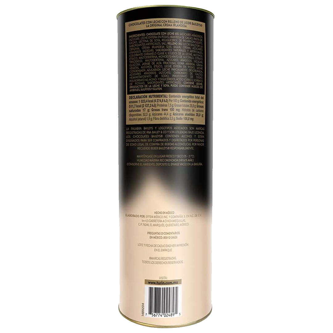 TURIN BAILEYS TUBO 1/200gr (Caja:6pzs)