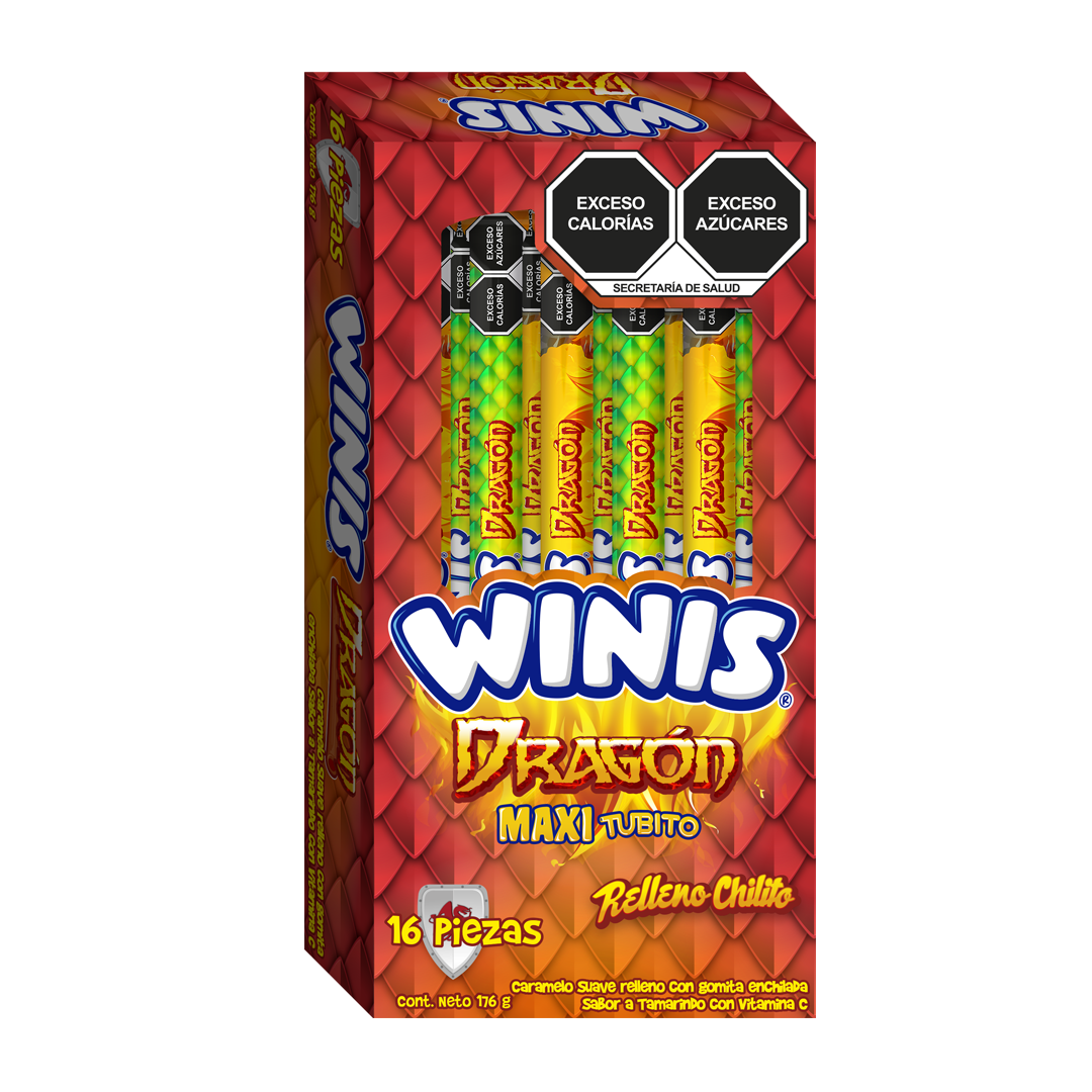 WINIS MAXITUBITO DRAGON 1/16pzs (Caja:36dsp)