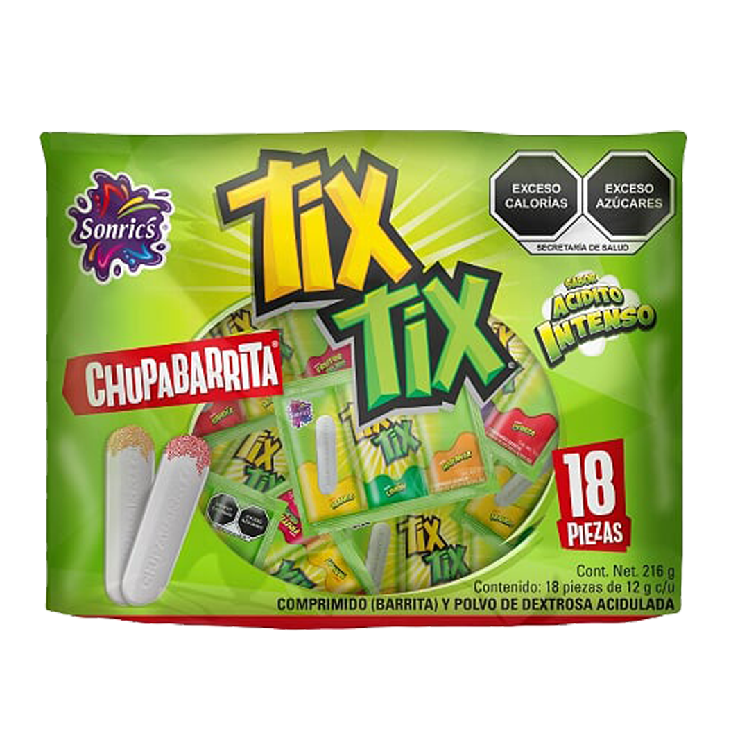 SONRIC'S TIX CHUPABARRITA 1/18pz (Caja:18dsp)