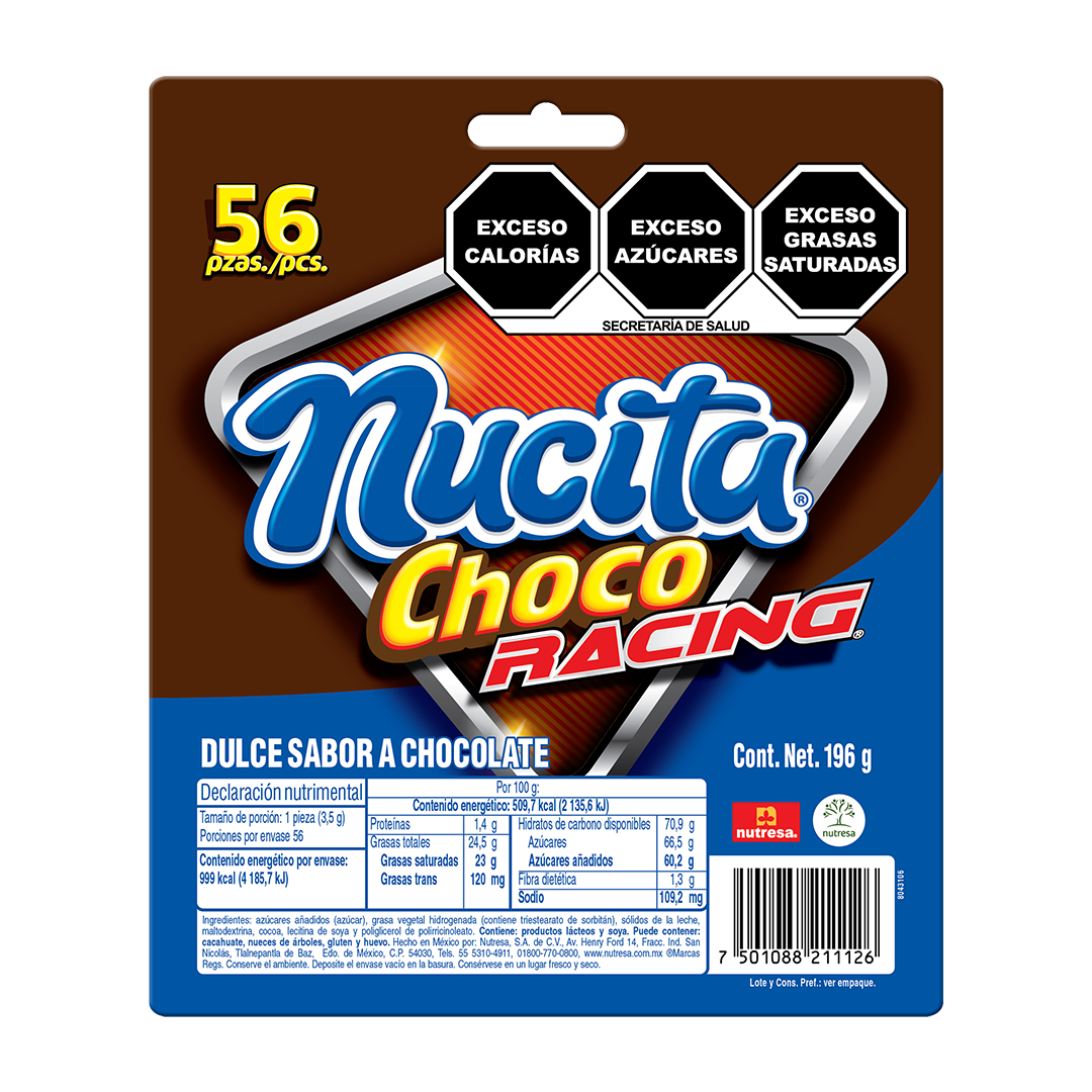 NS NUTRESA CHOCORACING DISP 1/56pzs (Caja:24dsp)