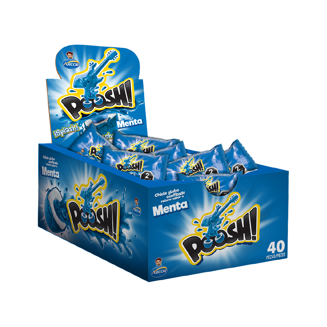 ARCOR POOSH MENTA 1/40Pza (Caja: 18Pza)