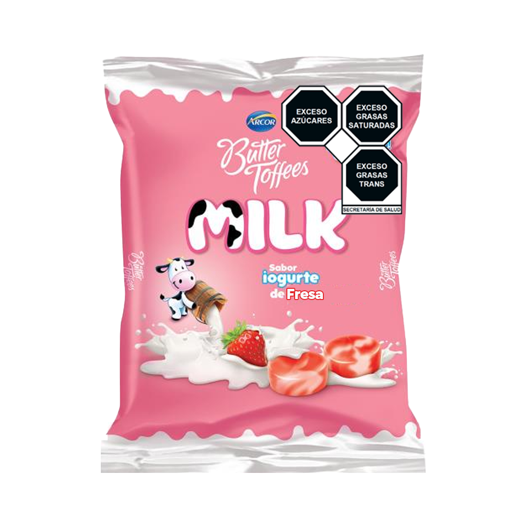 ARCOR BUTTER TOFFEES MILK FRESA 1/300Grs (Caja:16Pza)