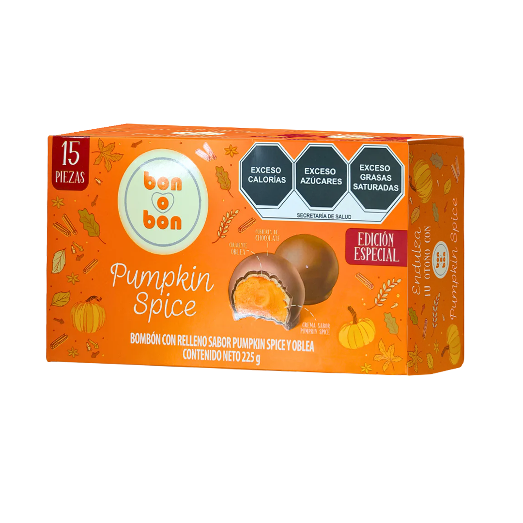 ARCOR BON O BON PUMPKIN 1/15pzs (Caja:20dsp)