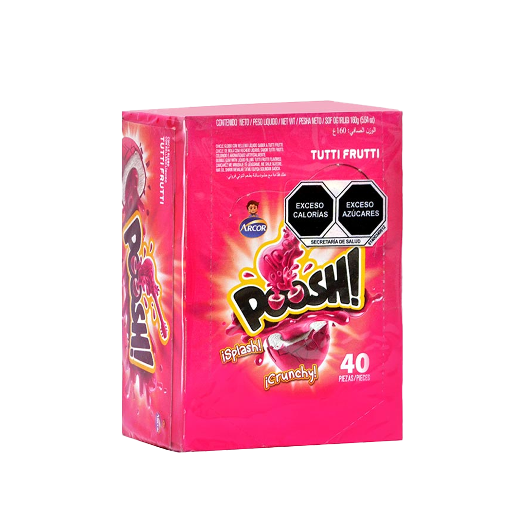 ARCOR POOSH TUTTI FRUTTI 1/40Pza (Caja: 18Pza)