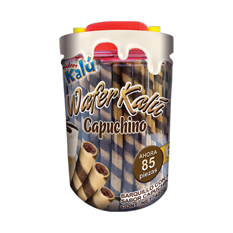 AZTECA WAFER CAPUCCHINO 1/85pz (Caja:12dsp)