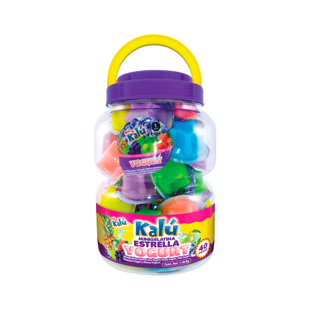 AZTECA MINI GELATINA E.YOGUR 1/40pz (Caja:6dsp)