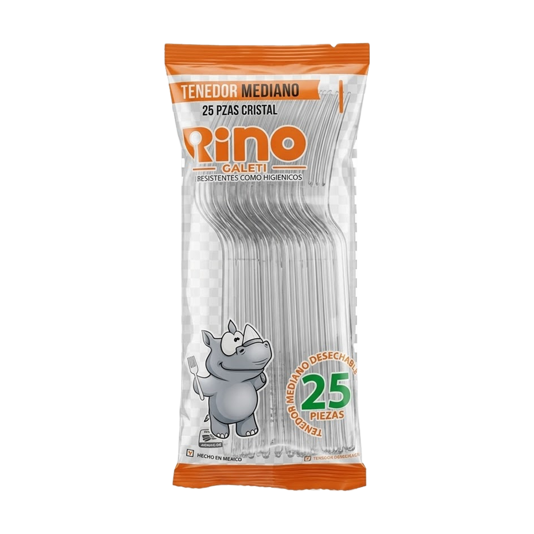 ALEXA TENEDOR CRISTAL MEDIANO 1/25PZ (CAJA:40 PZAS)