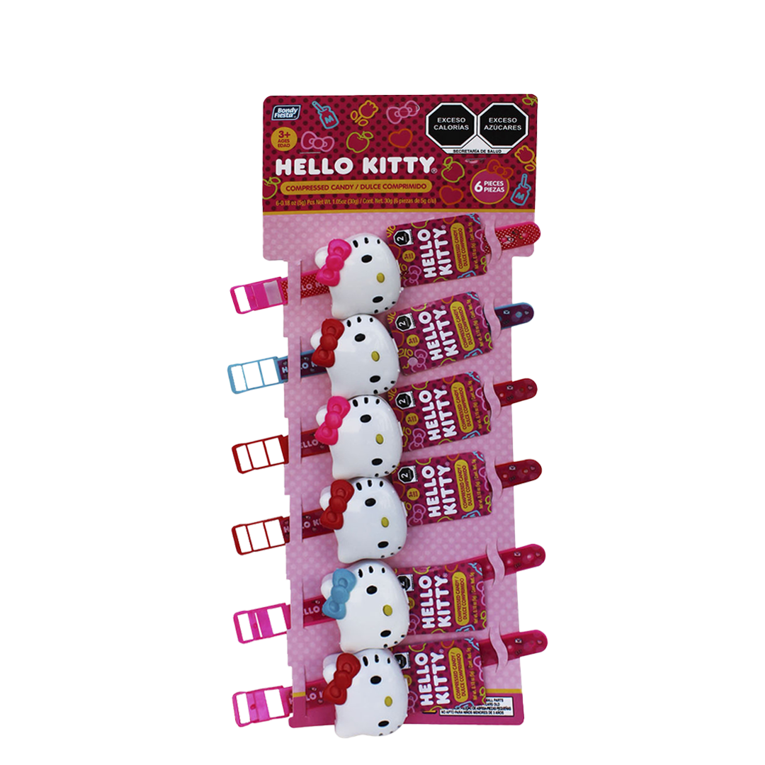 BONDY RELOJ  HELLO KITY TIRA 1/6pzs (Caja:20dsp)