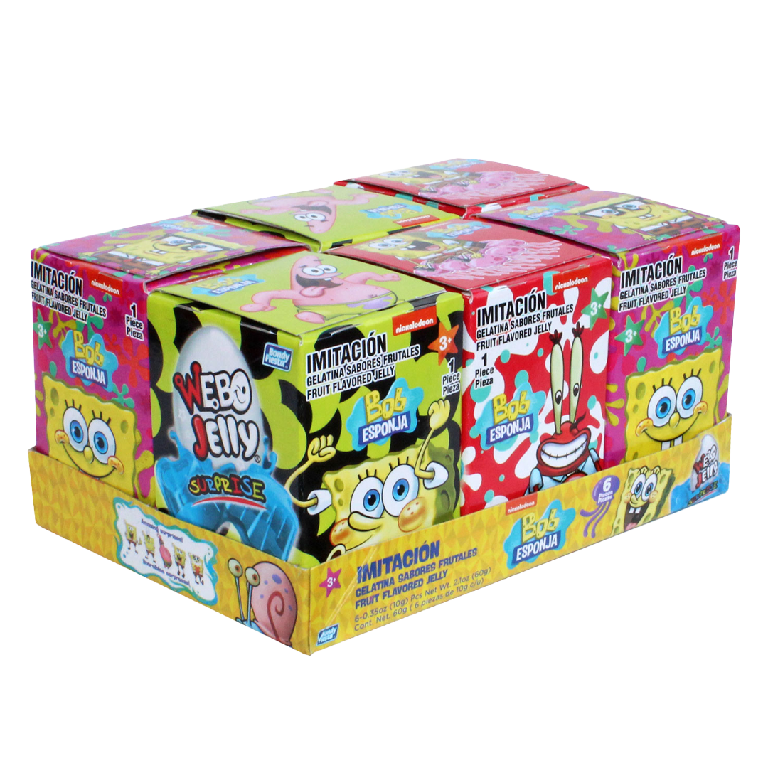 BONDY WEBO JELLY BOBESPONJA 1/6pz (Caja:18dsp)
