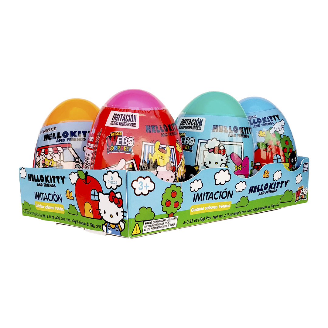 BONDY MEGA HUEVO HELLO KITTY 1/6pzs (Caja:12dsp)